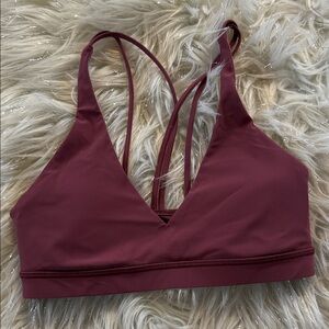 Women's Lululemon Strappy Bralette - Burgundy